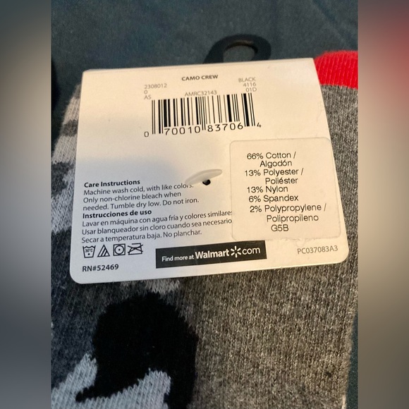 Men’s Patriotic Socks  2 pairs. Shoe size 6-12 - Picture 6 of 8